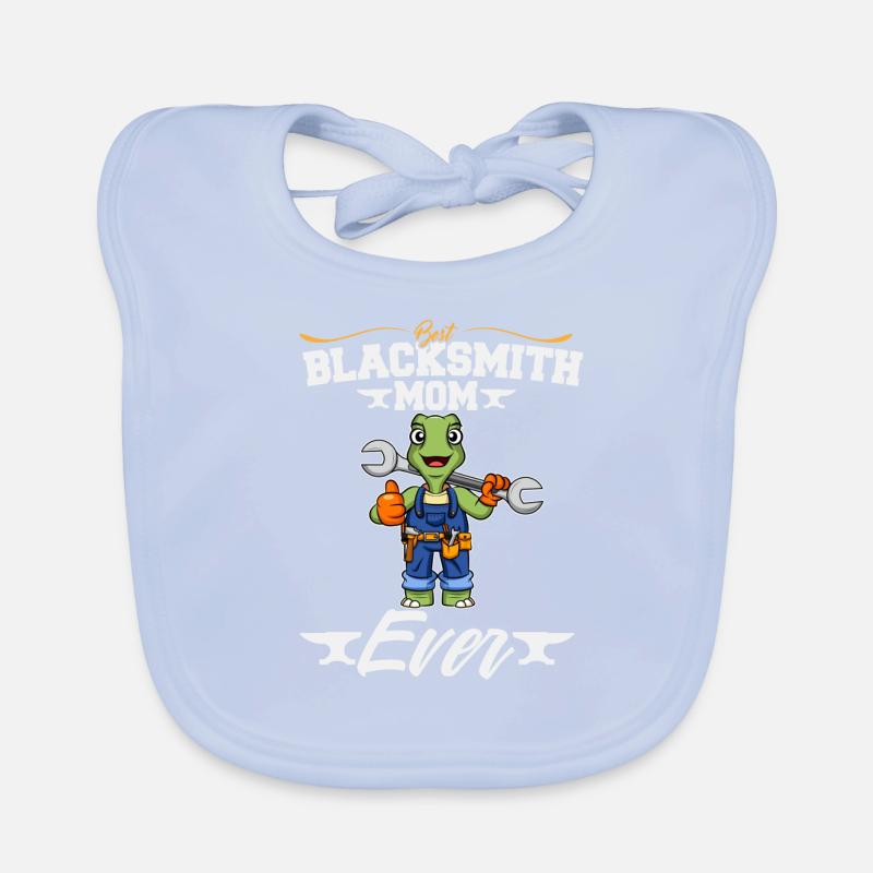 Best Blacksmith Mom Ever Metal Work Forge Hammer Organic Baby Bibs