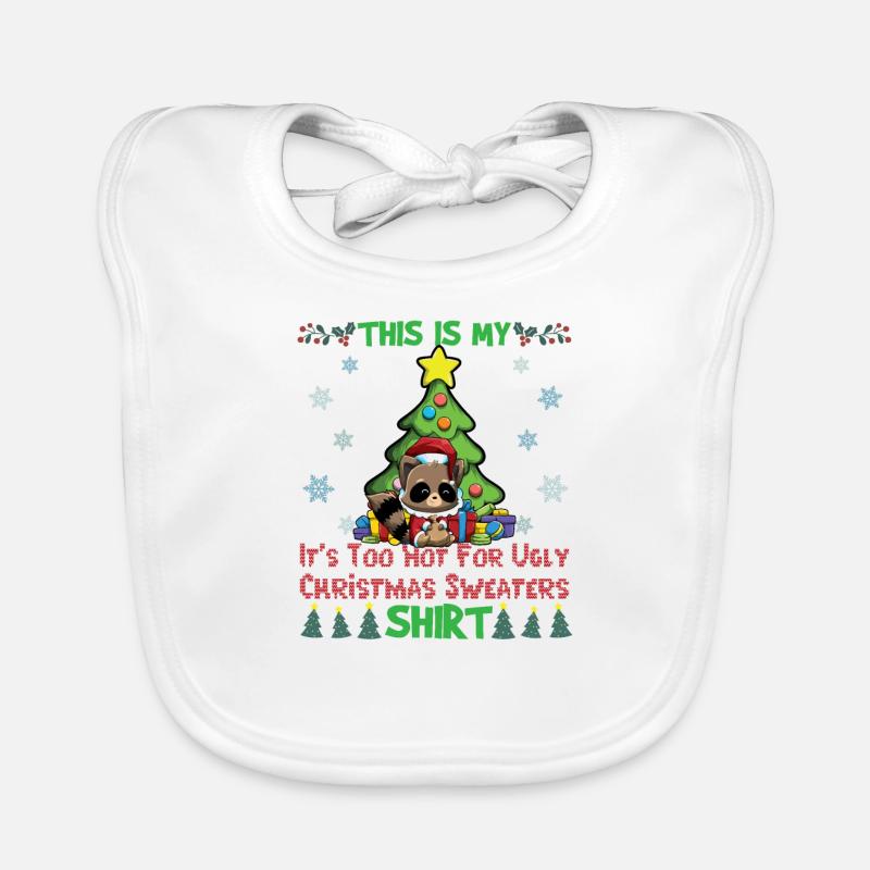 C'est mon pull de Noël il fait trop chaud pour moche Bavoir bio Bébé