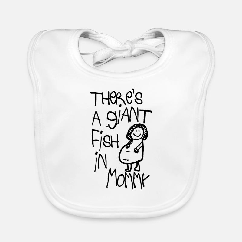 Il y a un poisson géant dans maman Bavoir bio Bébé
