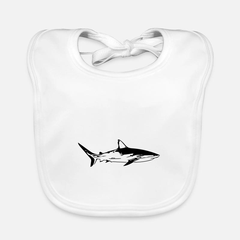 Hai - Vintage Vector Design Baby Bio-Lätzchen