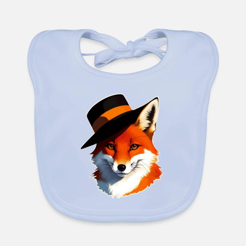 Fox with hat Organic Baby Bibs