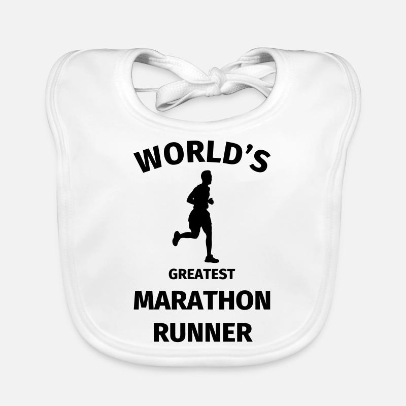 World's Greatest Marathon Runner Baby Bio-Lätzchen