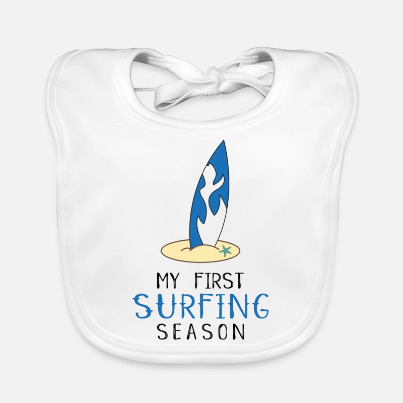 surfeur Bavoir bio Bébé