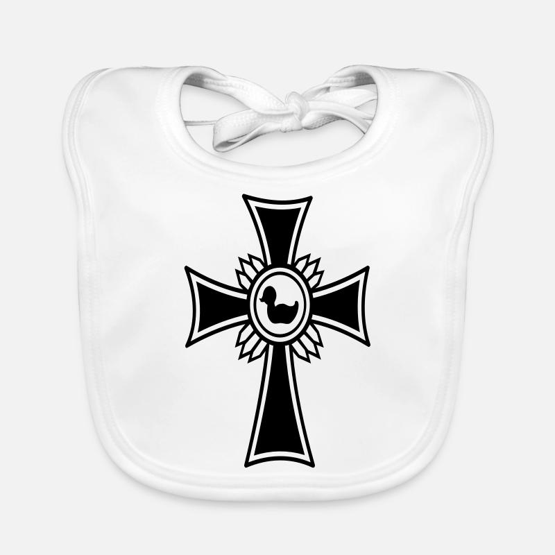 Orden Eiserne Ente / iron duck medal (1c) Organic Baby Bibs