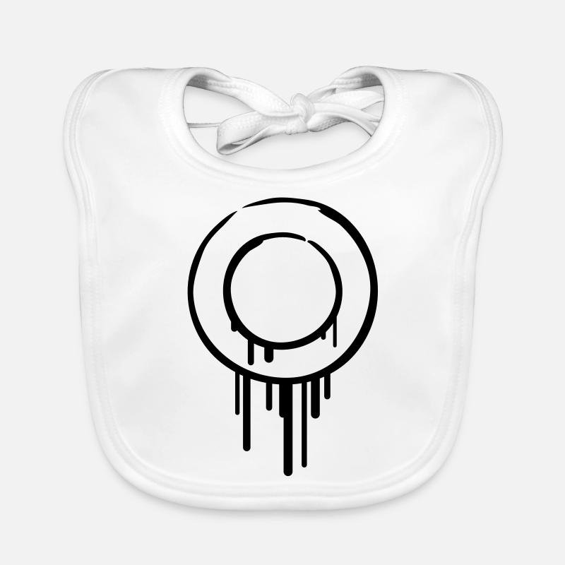 circle_rings_graffiti Organic Baby Bibs