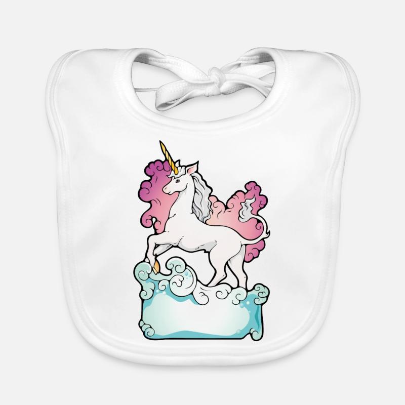 Einhorn Regenbogen Tochter Geschenk Geburtstag Baby Bio-Lätzchen
