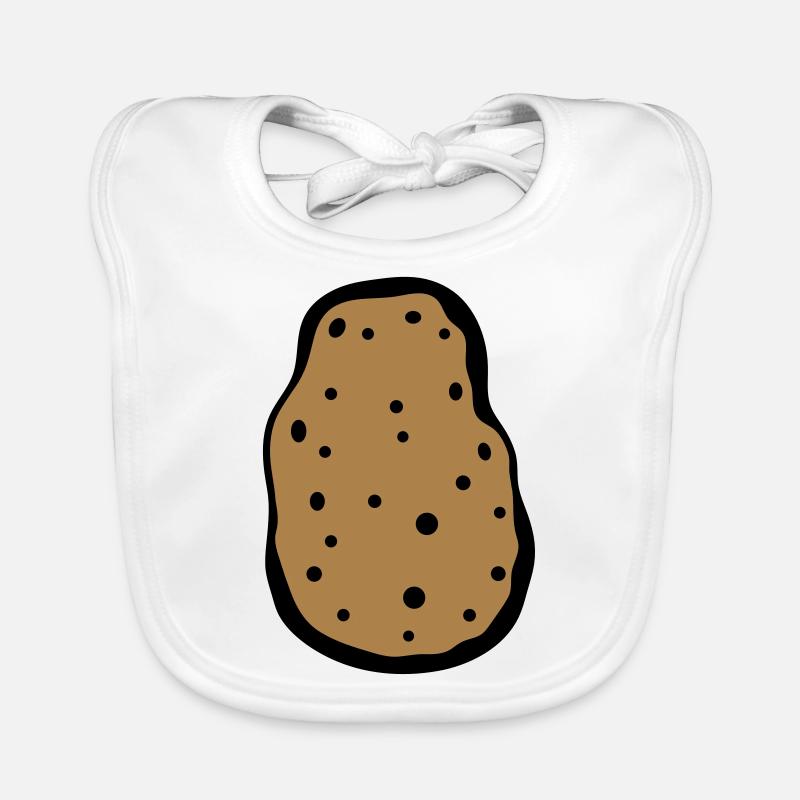 potato eat delicious cook kitchen vegetables schuerz Organic Baby Bibs