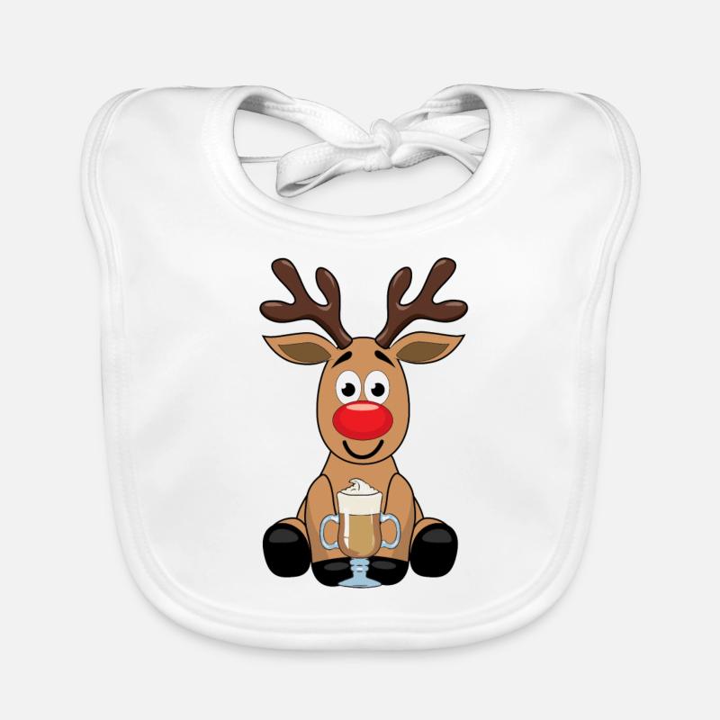 Rudolf Rennes avec chocolat chaud Bavoir bio Bébé