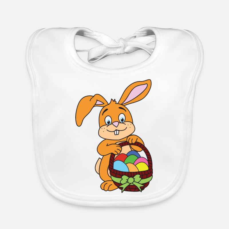 Easter easter bunny Organic Baby Bibs