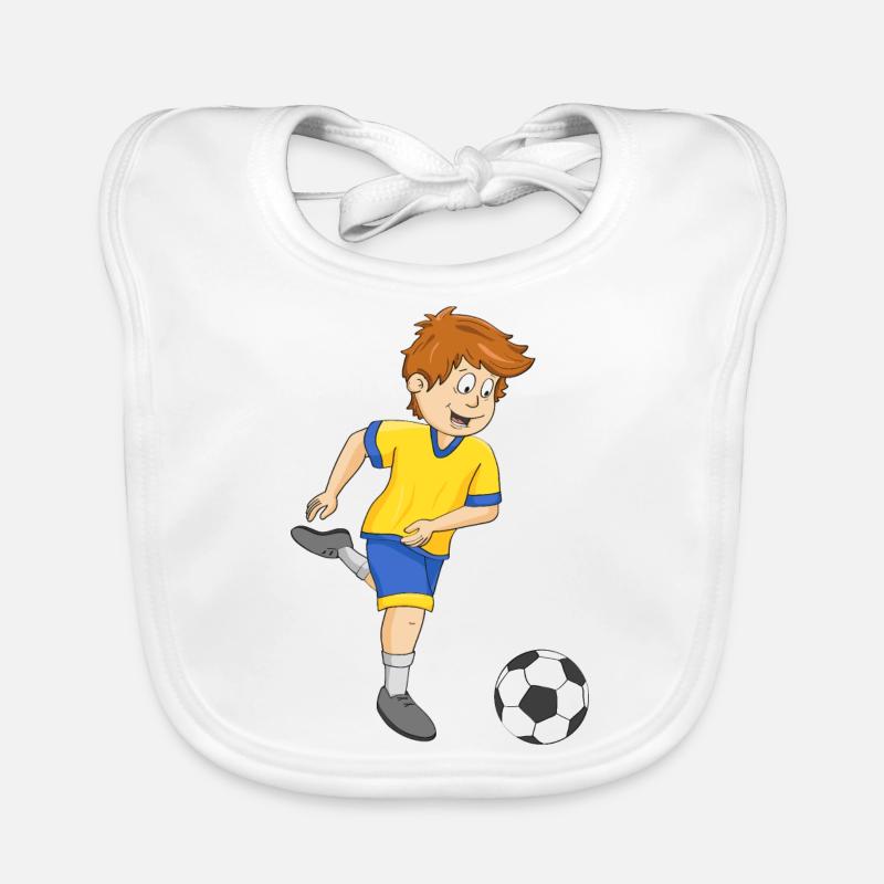Fußball Baby Bio-Lätzchen