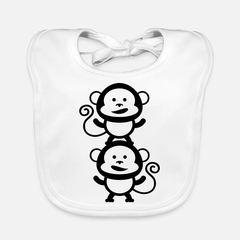affen bande comic Baby Bio-Lätzchen