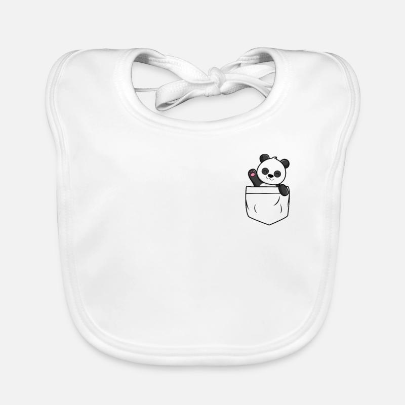 sac panda bear - panda dans ma poche Bavoir bio Bébé