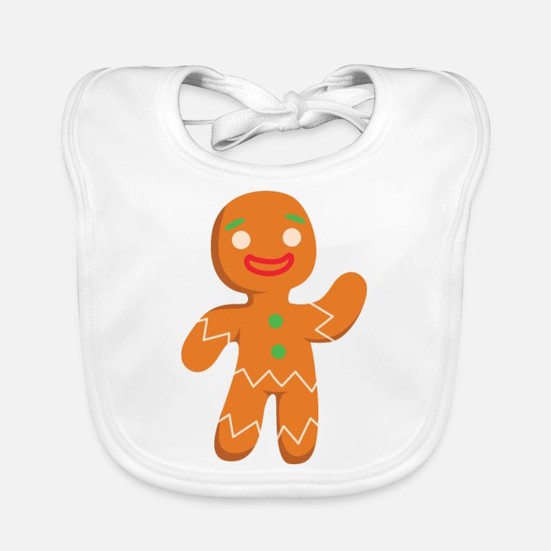 Lebkuchen Mann Baby Bio-Lätzchen