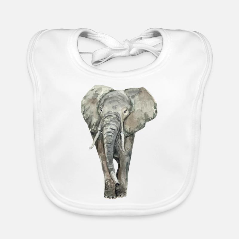 elephant Organic Baby Bibs