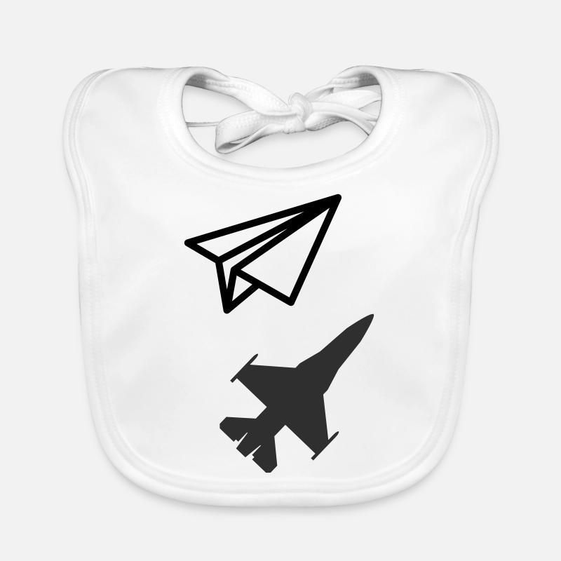 Avion en papier - Garder son âme d'enfant Bavoir bio Bébé