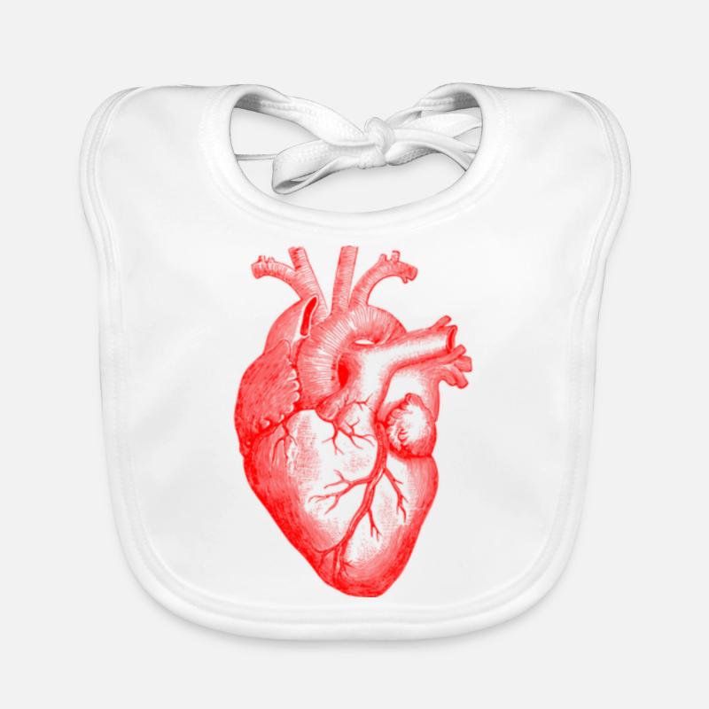 Cœur Design de mode Bavoir bio Bébé