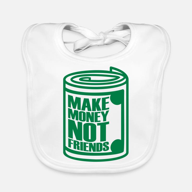 Denaro Dollaro Dicendo Bavaglino ecologico per neonato