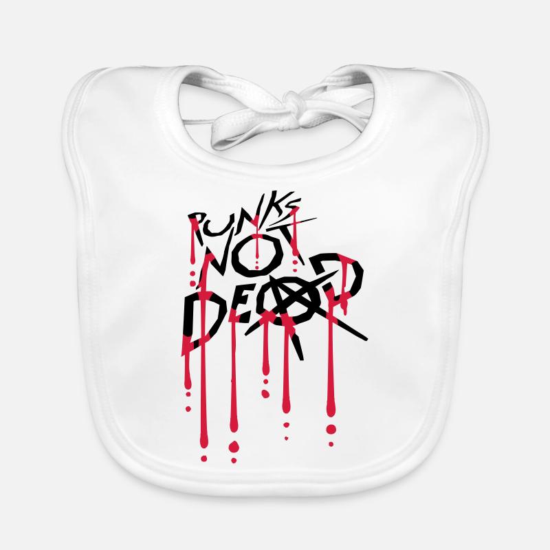 punks not dead quote Organic Baby Bibs