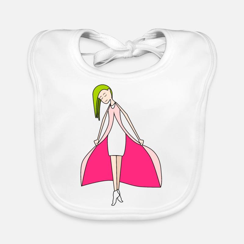 Fuchsia Doll Organic Baby Bibs