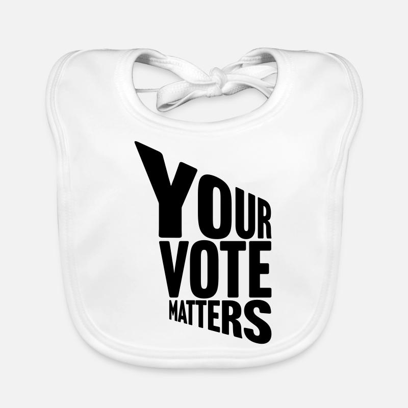 votre vote compte citation Bavoir bio Bébé