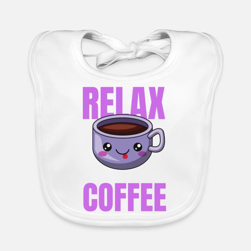 Relaxation Coffee Design Organic Baby Bibs
