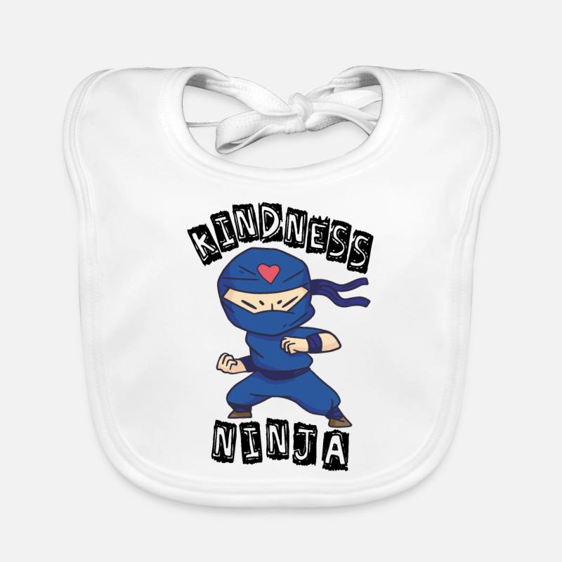 Ninja amical, lutte contre l’intimidation Bavoir bio Bébé