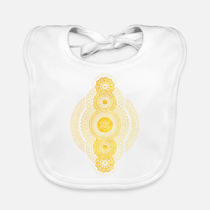 Metatrons Cube Sacred Geomety Esoteric Organic Baby Bibs