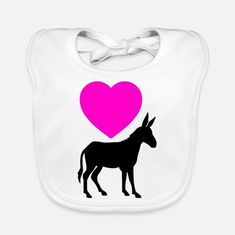 Âne Bavoir bio Bébé