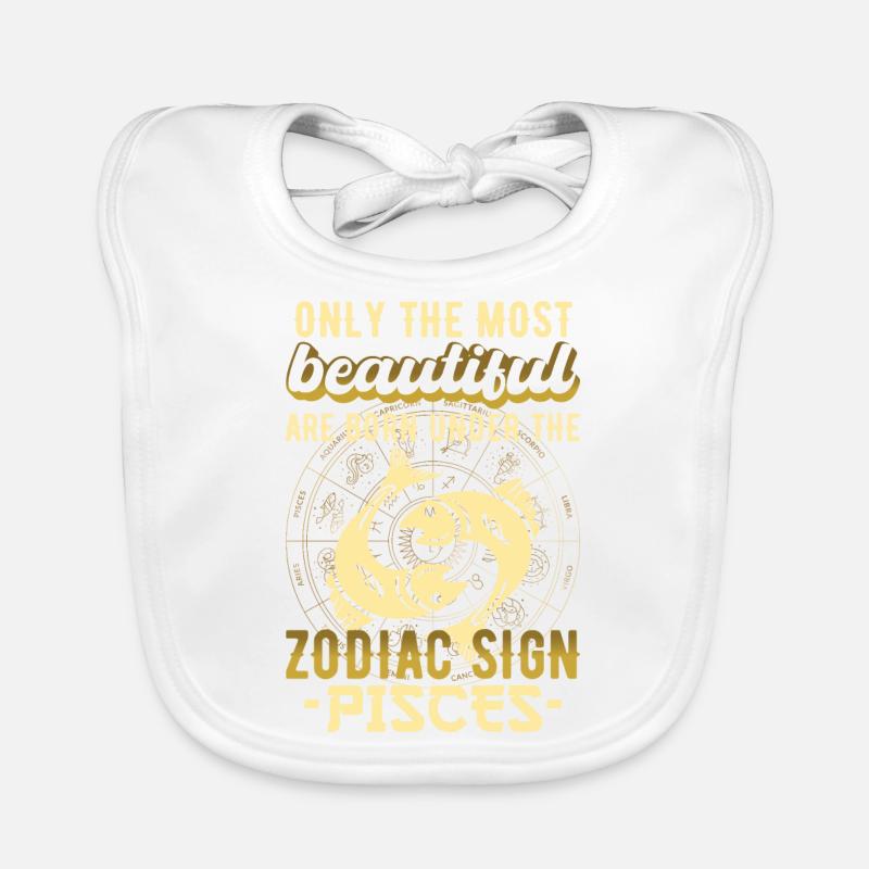 Zodiac Pisces Pisces Gift Organic Baby Bibs
