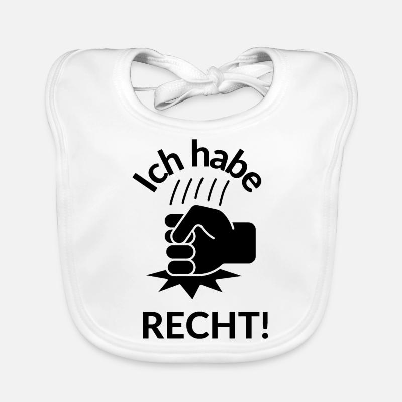 Faust ich habe RECHT Baby Bio-Lätzchen