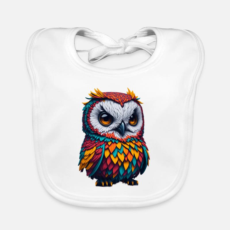 Owl 2 Organic Baby Bibs