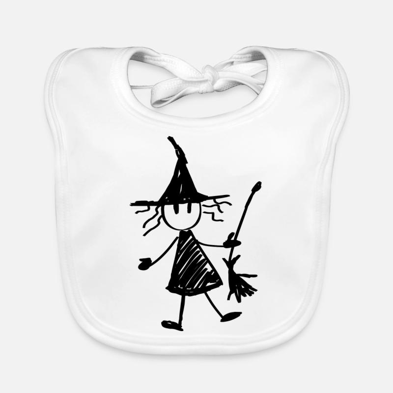 Stylized witch Organic Baby Bibs