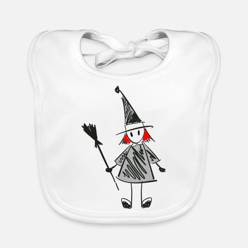 Design de sorcière stylisé Bavoir bio Bébé