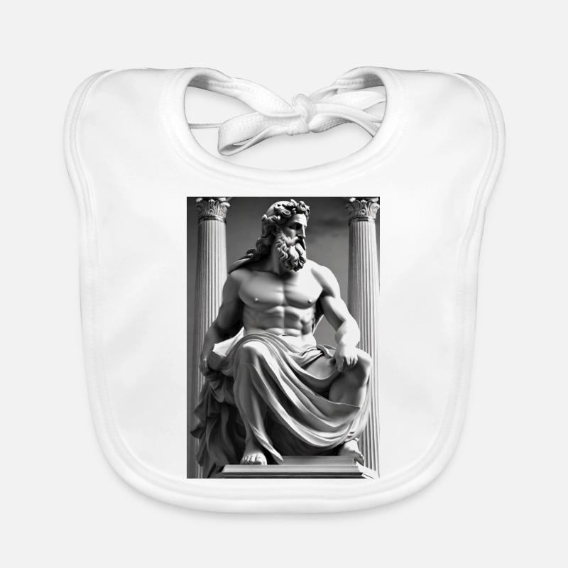 Zeus II - Bavoir bio Bébé - blanc