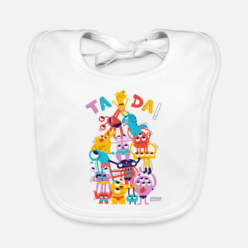 Pyramide de monstres Bavoir bio Bébé