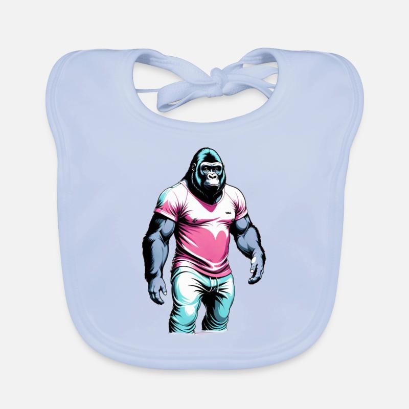 Cooler Gorilla Baby Bio-Lätzchen