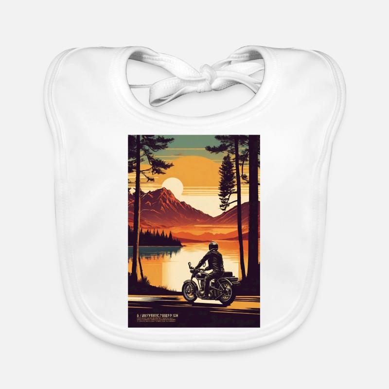 Motorradfahrer Baby Bio-Lätzchen
