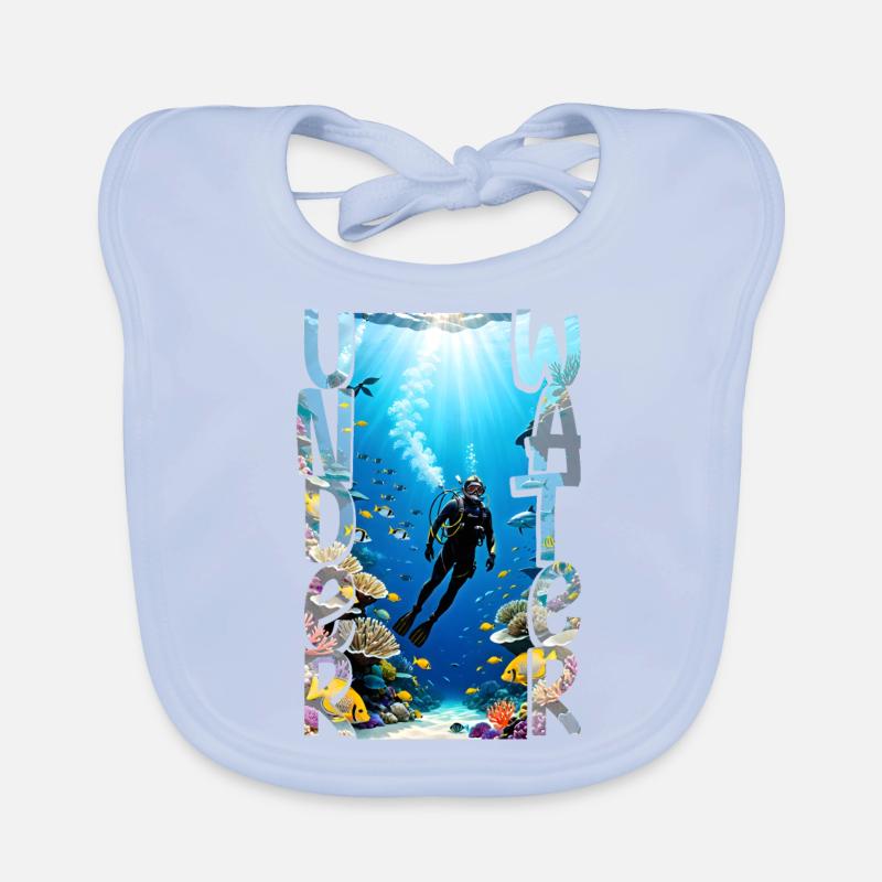 Scuba diving Organic Baby Bibs