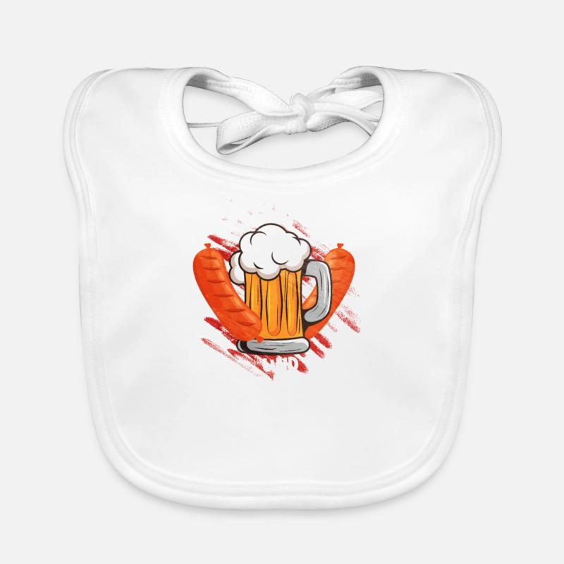 Bratwurst as a gift Organic Baby Bibs