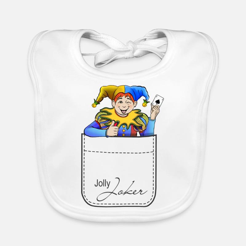 Joker - Bavoir bio Bébé - blanc