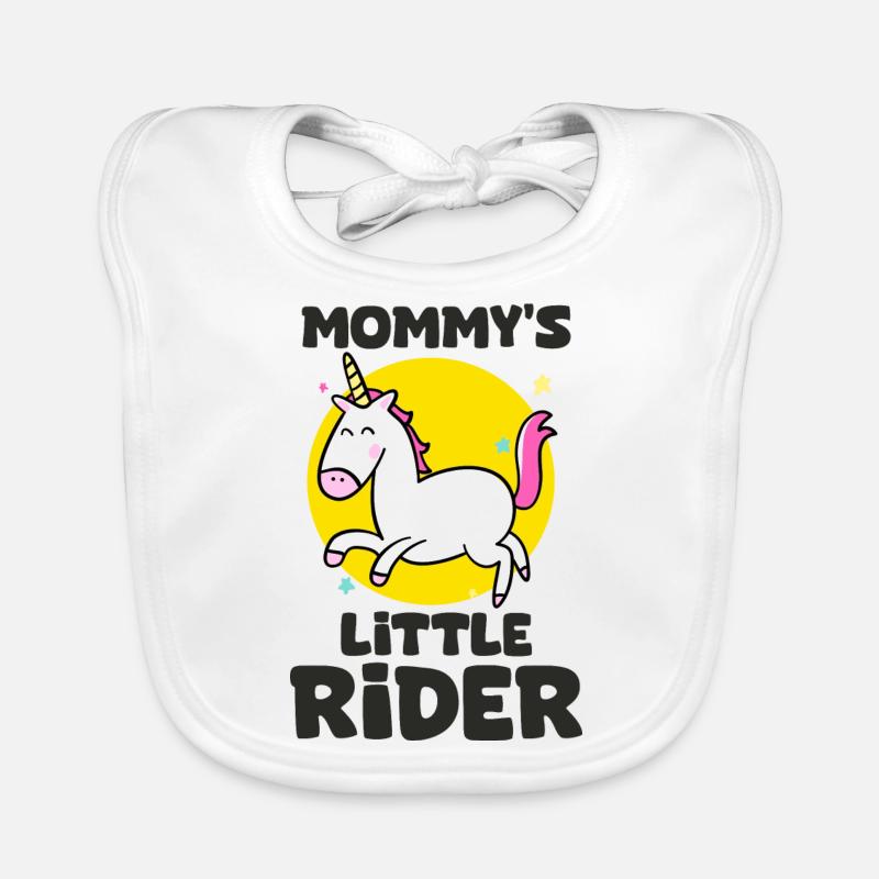 petit cavalier de maman cavalier chevaux bébé Bavoir bio Bébé