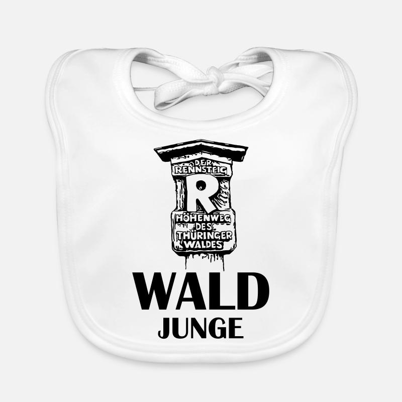 Wald Junge Rennsteig Baby Bio-Lätzchen