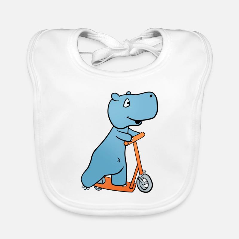 Nilpferd Roller Baby Bio-Lätzchen