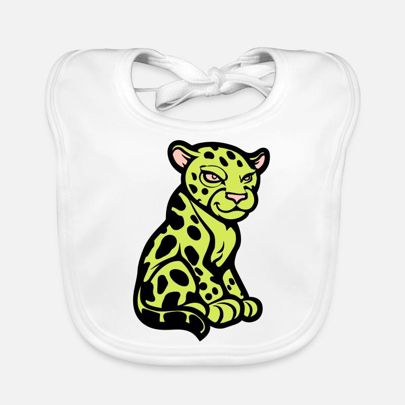 Bande dessinée Guépard Animal Bavoir bio Bébé