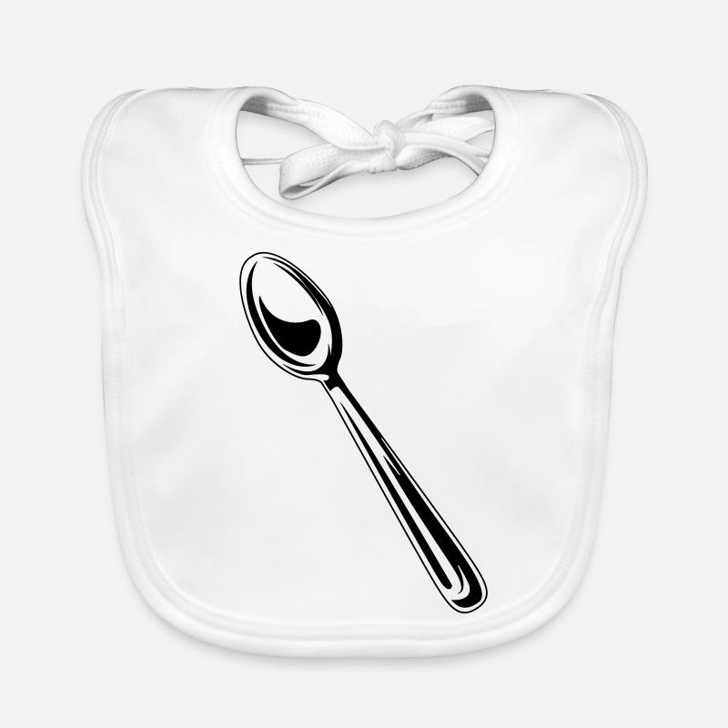 Cuisserie symbole cuillère Bavoir bio Bébé