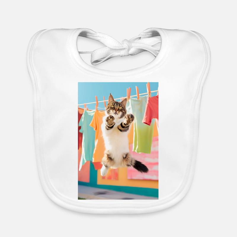 Cat wash Organic Baby Bibs