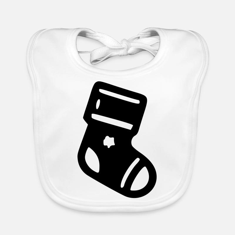 Christmas Sock Organic Baby Bibs