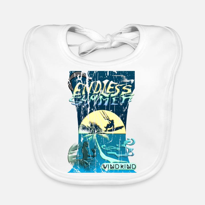 Kitesurf d’été sans fin Bavoir bio Bébé