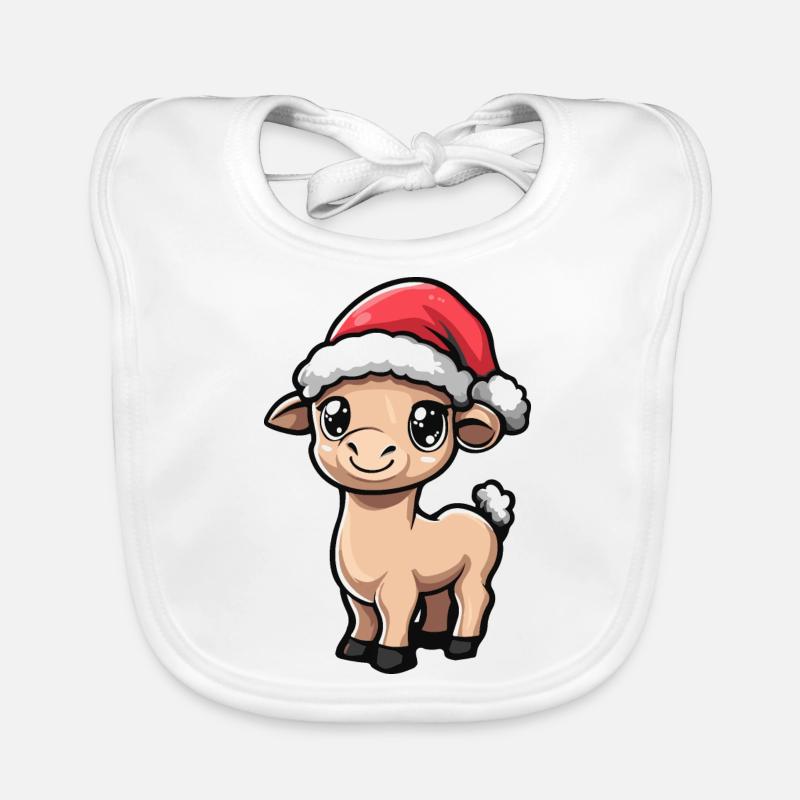 Noël à dos de chameau Bavoir bio Bébé