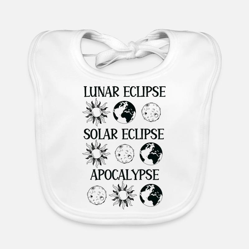 Éclipse lunaire Éclipse solaire Apocalypse Bavoir bio Bébé